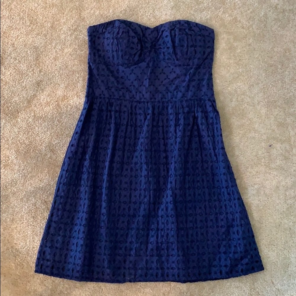 American Eagle Blue eyelet dress
